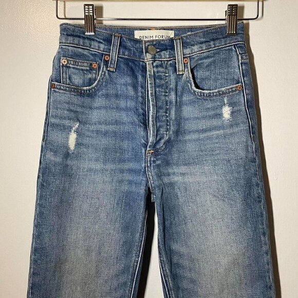 Aritzia Denim Forum The Arlo High Rise Straight 28L size 23 - Picture 6 of 9